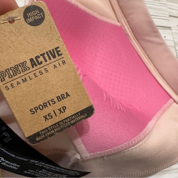 VICTORIA’S SECRET PINK ACTIVE HIGH IMPACT SEAMLESS LIGHTLY LINED SPORTS BRA XS - Picture 7 of 11